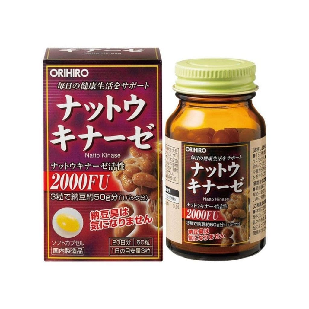 ORIHIRO Nattokinase 2000 FU – Circulation Support – Made in Japan