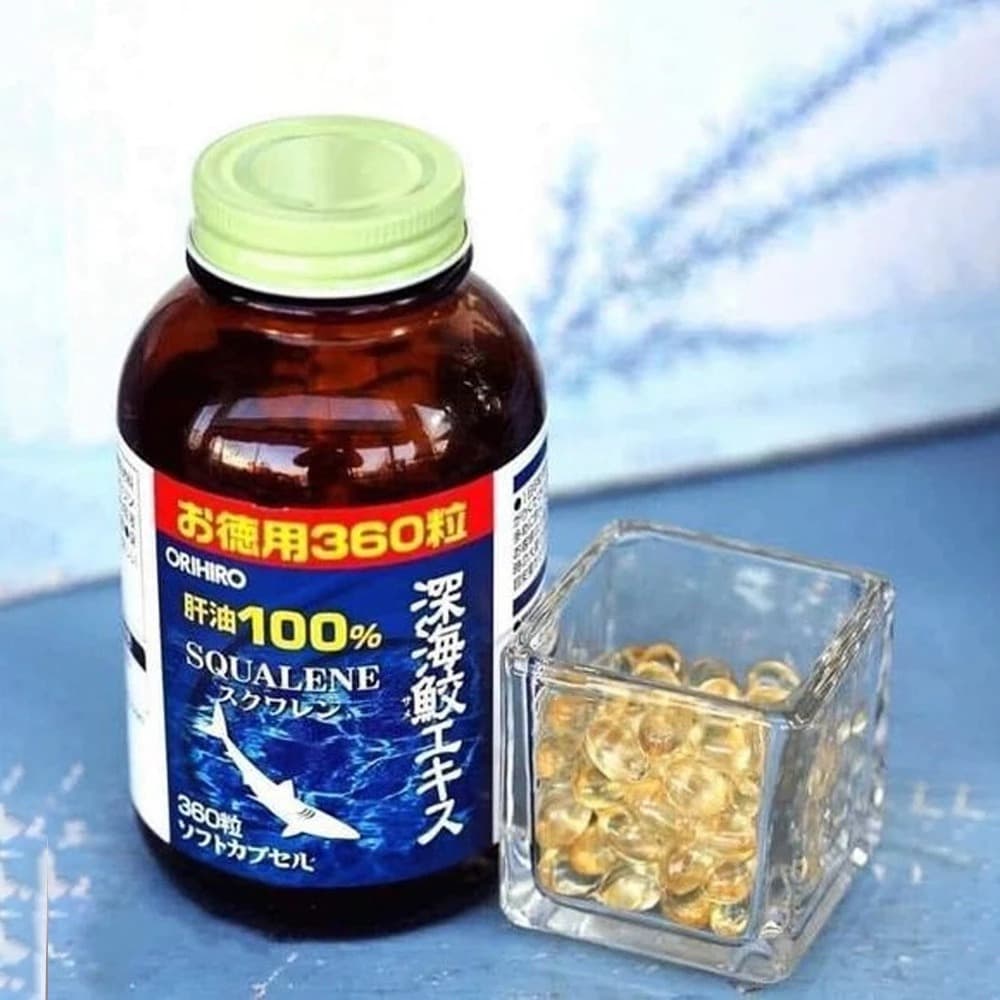 ORIHIRO Squalene (Shark Liver Oil) 99.6% – 1,800 mg/day – Made in Japan