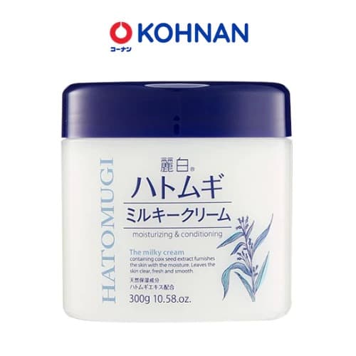 Hatomugi Milky Cream Moisturizing Skin Brightening 100g White
