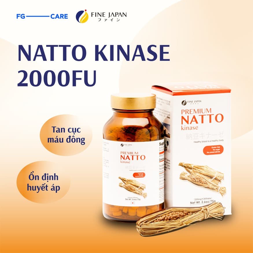 FINE JAPAN Nattokinase – Circulation & Stroke-Risk Support – 300 Tablets