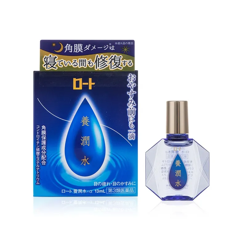 ROHTO Yojunsui α Night Care Eye Drops — 13 mL
