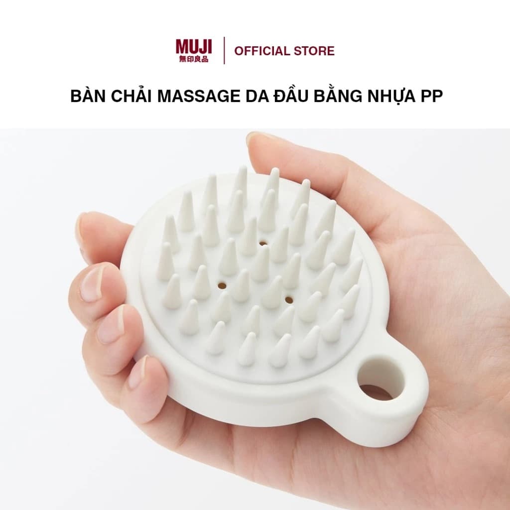 MUJI Scalp Massage Brush PP Plastic Gentle Stimulation Head Care