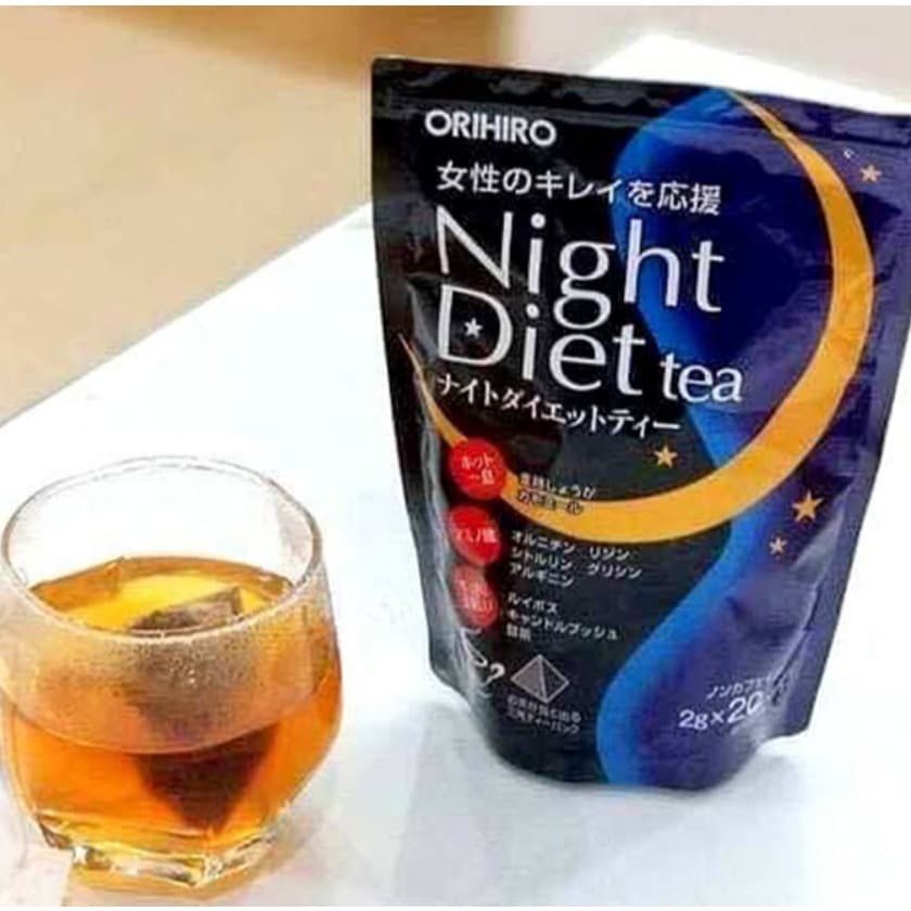 ORIHIRO Night Diet Tea – 20 Tea Bags – Made in Japan
