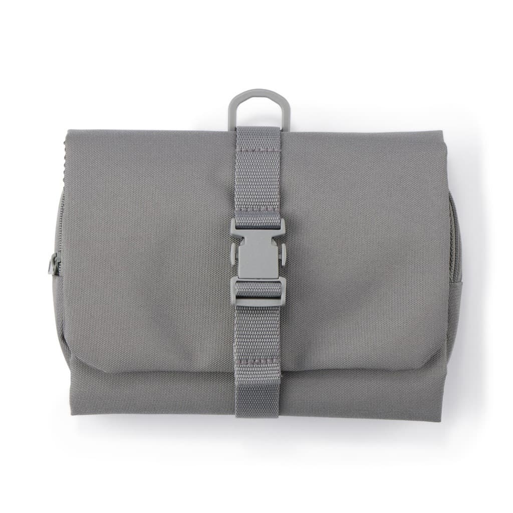 MUJI Hanging Storage Bag Detachable Pouch 16x19x6cm Gray